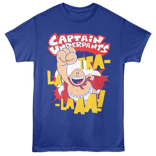 Captain Underpants Tra La Laaa Royal T-Shirt