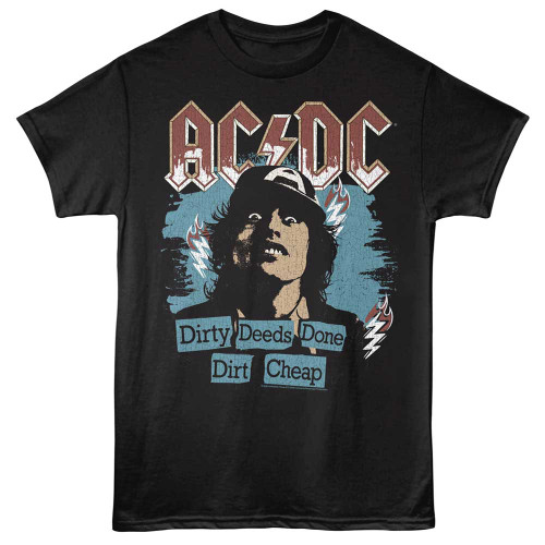 AC/DC Dirty Deeds Graphic Black T-Shirt