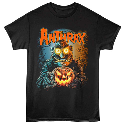 Anthrax Not Man Jack O Lantern Black T-Shirt
