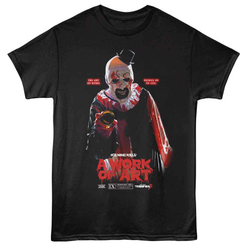 Ice Nine Kills Terrifier A Work Of Art Black T-Shirt