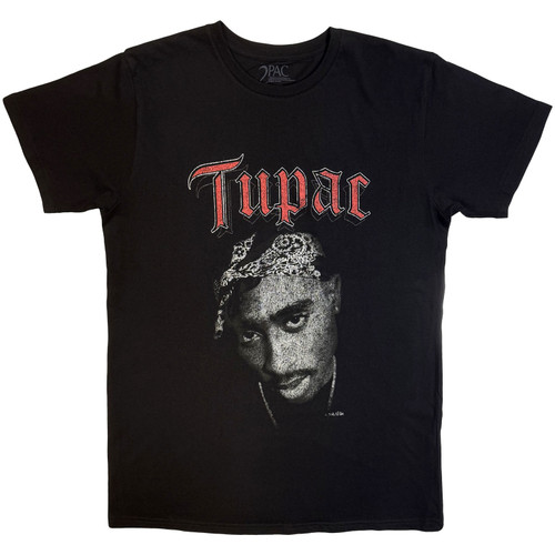Tupac Unisex T-Shirt Icon (Black)