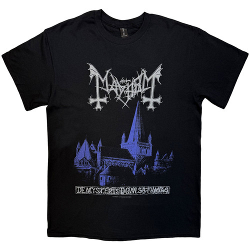 Mayhem Unisex T-Shirt De Mysteriis Dom Sathanas (Black)