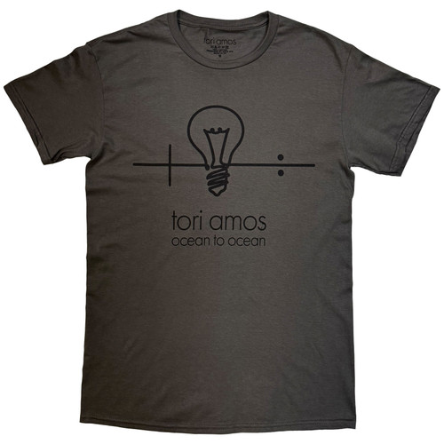Tori Amos Unisex T-Shirt Ocean To Ocean (Charcoal Grey)