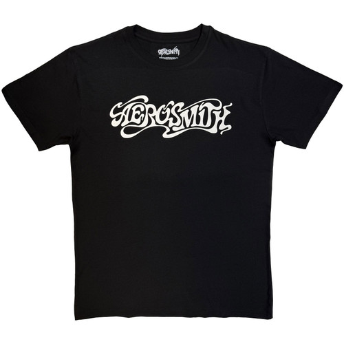 Aerosmith Unisex T-Shirt Logo Mono (Black)