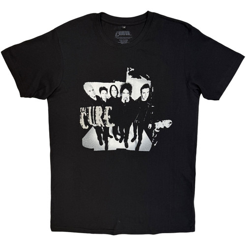 The Cure Unisex Carbon T-Shirt Pornography Photo Warped (Black