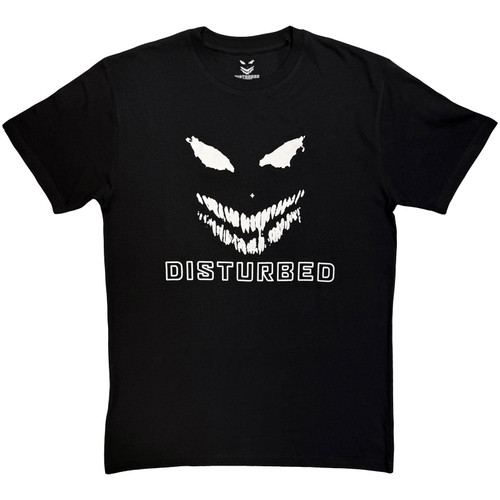 Disturbed Unisex T-Shirt Logo Mono (Black)