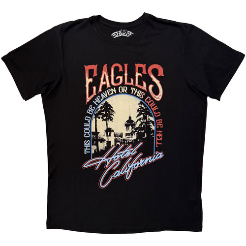 Eagles Unisex Premium Carbon T-Shirt Heaven Or Hell (Black)