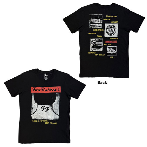 Foo Fighters Unisex T-Shirt Nothing Left To Lose (Black) (Back Print)