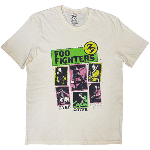 Foo Fighters Unisex T-Shirt Take Cover Tour (Natural)