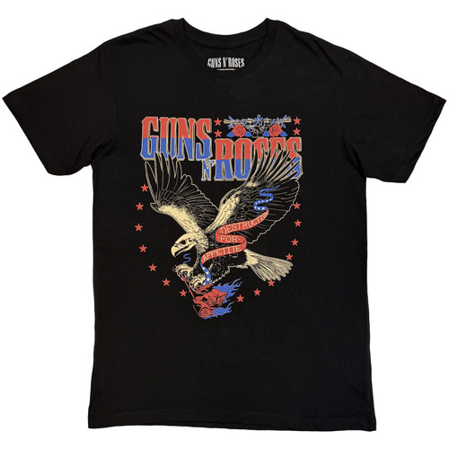 Guns N Roses Unisex T-Shirt Eagle Skull (Black)