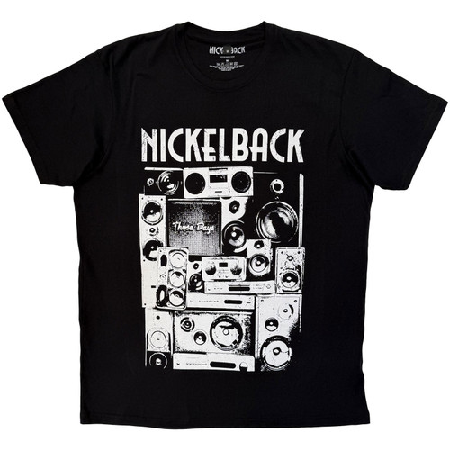 Nickelback Unisex Premium Carbon T-Shirt Wall Speakers (Black)