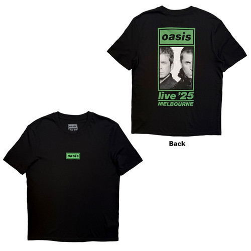 Oasis Unisex T-Shirt Mexico City Half Faces Fan Store (Black