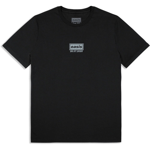 Oasis Unisex T-Shirt London 26 July Event (Black) (Back Print & Ex-Tour)