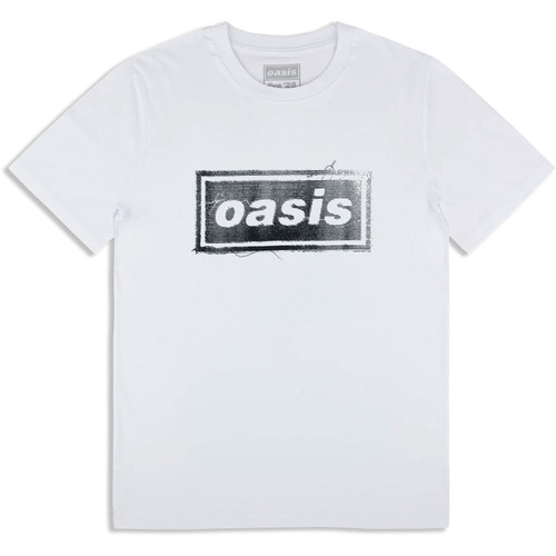 Oasis Unisex T-Shirt Thread Logo (White) (Ex-Tour)