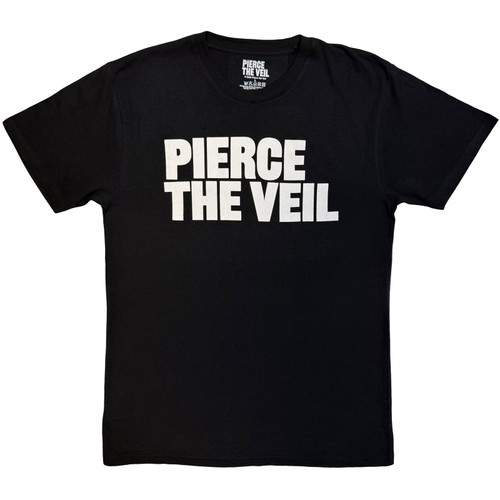 Pierce The Veil Unisex T-Shirt Logo Mono (Black)