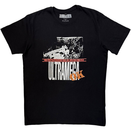 Soundgarden Unisex Premium Carbon T-Shirt Ultramega OK (Black)