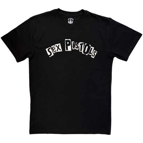 Sex Pistols Unisex T-Shirt Logo Mono (Black)