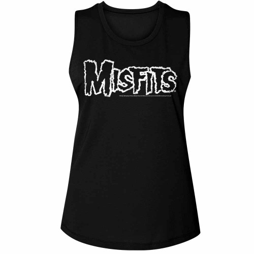 Misfits Logo Black Women's Muscle Tank Top T-Shirt