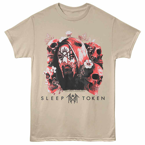 Sleep Token Skulls And Flowers Sand T-Shirt