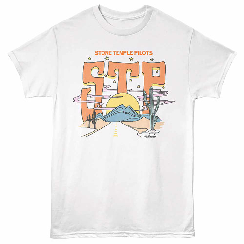 Stone Temple Pilots Desert Scene White T-Shirt