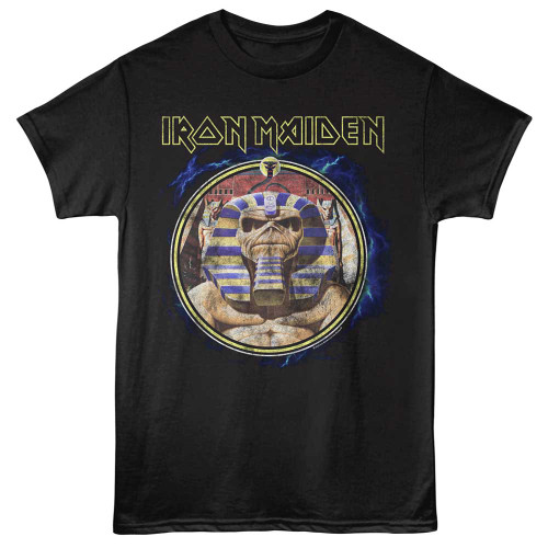 Iron Maiden Powerslave Pharaoh Black T-Shirt