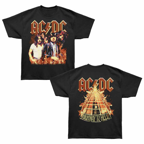 AC/DC Highway to Hell Road Black Bronx Oversized T-Shirt