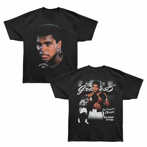 Muhammad Ali The Greatest Black Bronx Oversized T-Shirt
