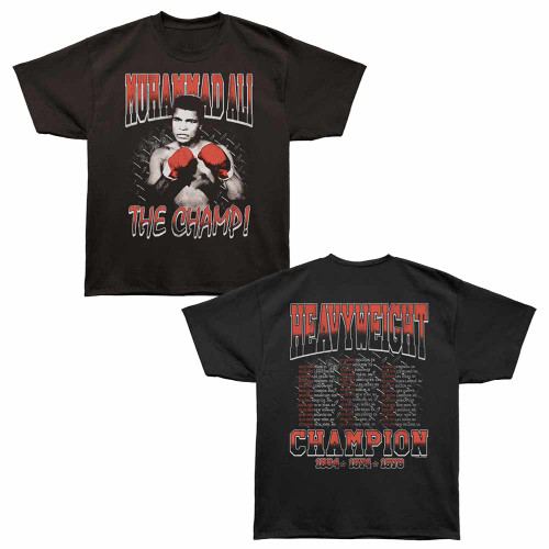 Muhammad Ali Fight Tour Black Bronx Oversized T-Shirt