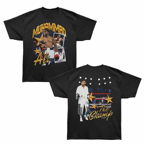 Muhammad Ali The Champ Stars Black Bronx Oversized T-Shirt