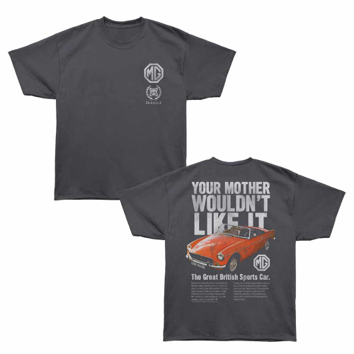 British Motor Heritage Your Mother MG Smoke Bronx Oversized T-Shirt
