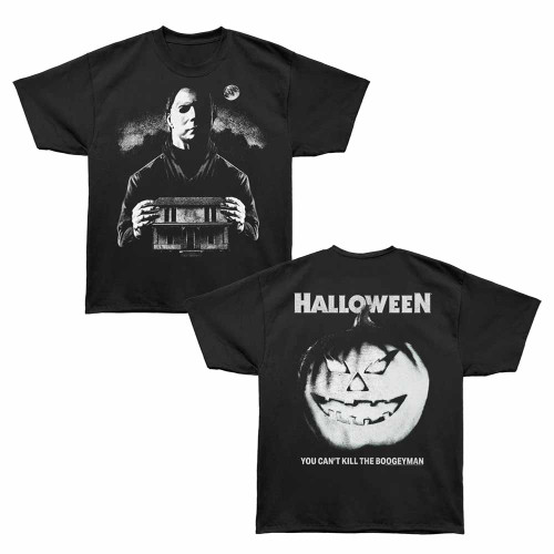 Halloween Myers with House Black Bronx Oversized T-Shirt