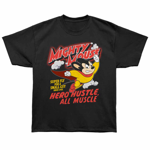 Mighty Mouse Hero Hustle Black Bronx Oversized T-Shirt