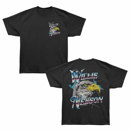 Willie Nelson Eagle Lightning Black Bronx Oversized T-Shirt