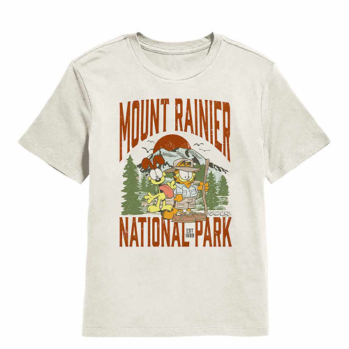 Garfield On Rock Natural Youth T-Shirt