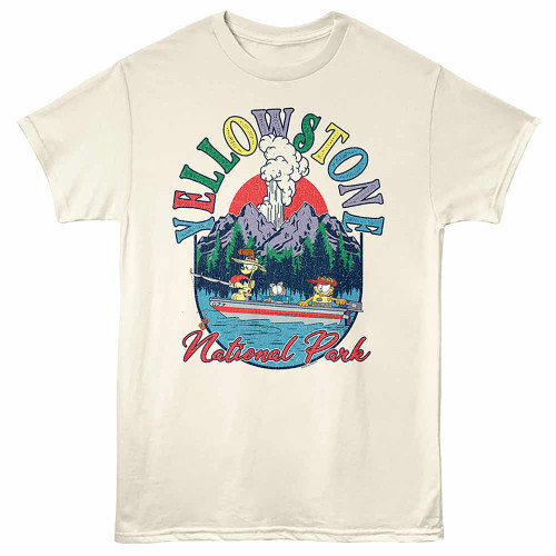 Garfield Yellowstone Boating Alt Natural T-Shirt