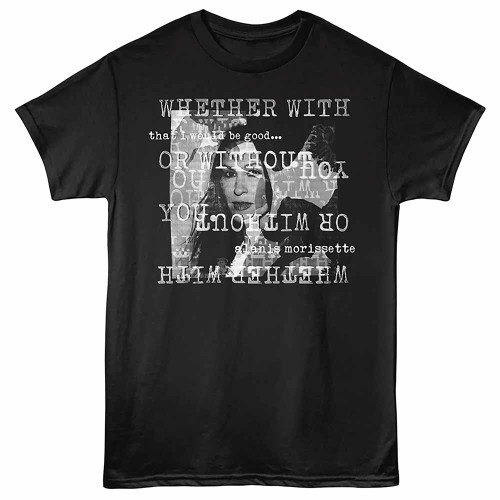 Alanis Morissette with or without Black T-Shirt