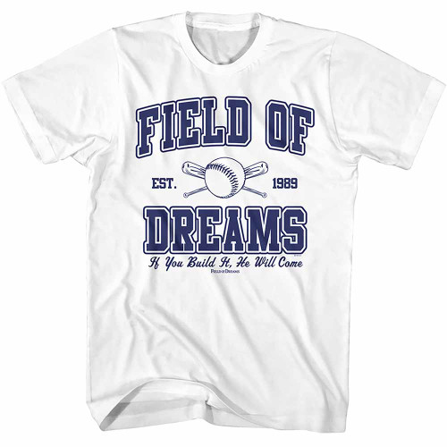 Field of Dreams Ball and Bats White T-Shirt