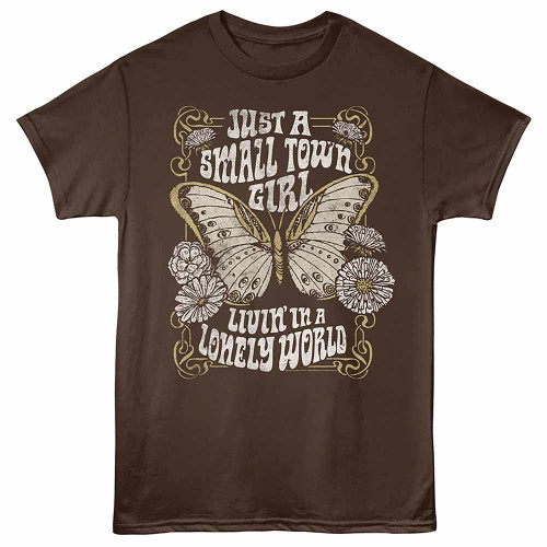 Journey Small Town Girl Dark Chocolate T-Shirt