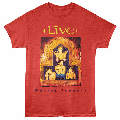 Live Mental Jewelry Red Heather T-Shirt