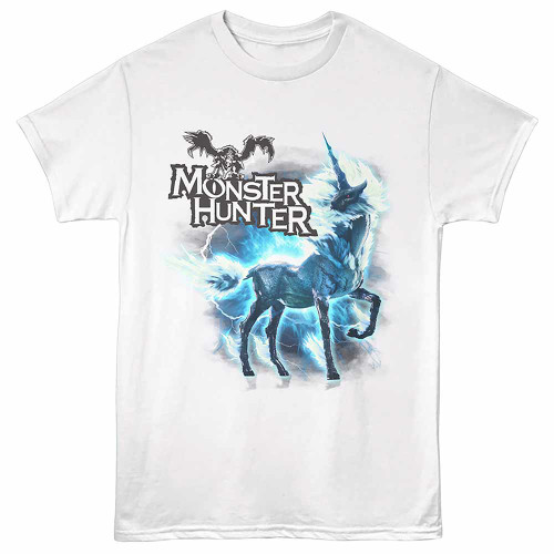 Monster Hunter Kirin Electricity White T-Shirt