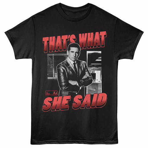 The Office Thats What She Said Black T-Shirt
