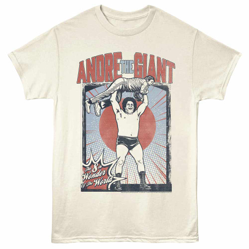 Andre The Giant Wonder of the World Natural T-Shirt