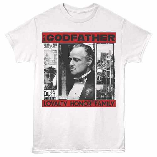 The Godfather Loyalty Honor Family White T-Shirt