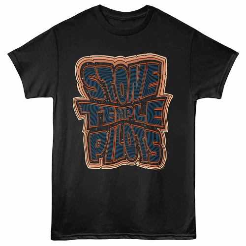 Stone Temple Pilots Cosmic Logo Black T-Shirt