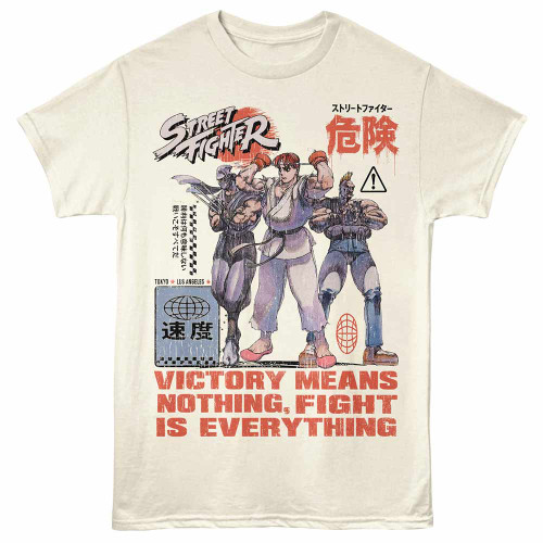 Street Fighter Victory Means Nothing Natural T-Shirt