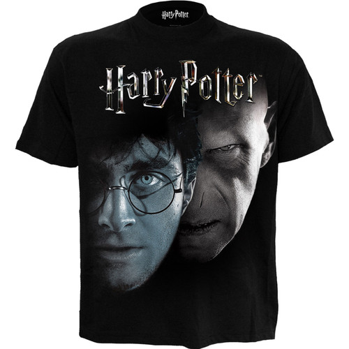 Harry Potter Unisex T-Shirt Shadow Faces (Black)