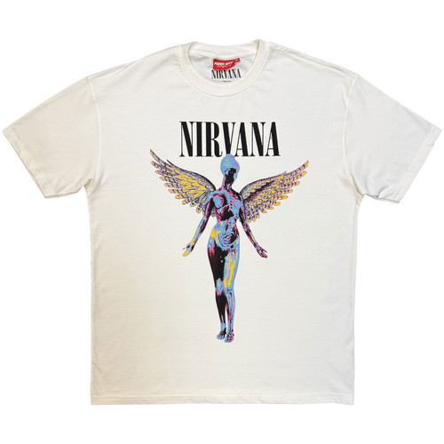 Nirvana Women's Unplugged T-Shirt In Utero Angel (Natural)