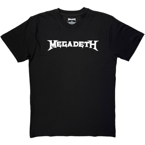 Megadeth Unisex T-Shirt Logo Mono (Black)