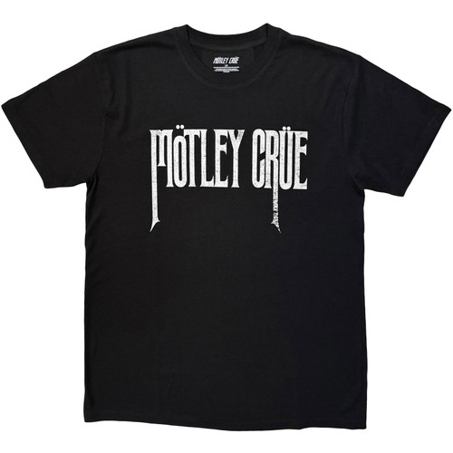 Motley Crue Unisex T-Shirt Logo Mono (Black)