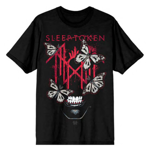 Sleep Token Unisex T-Shirt Rhys Logo Face (Black)